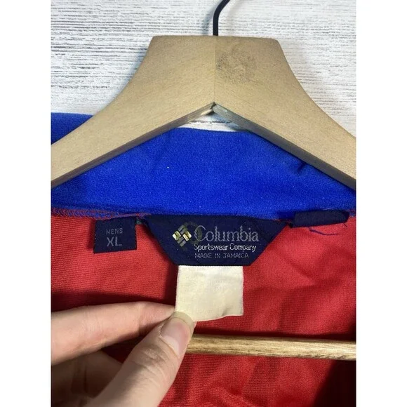 Vintage Columbia Jacket Size XL 90's Y2k Multicolor Tricolor Colorblock EUC - Picture 5 of 6